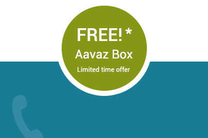 Free Aavaz box! Call Us 011-431-55-33